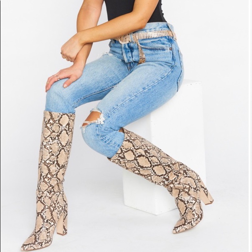 Steve Madden Rouge Snake Boots